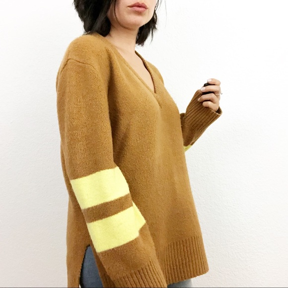 NWT Size S Current/ Elliott the 79 Sweater Oversized Rugby Super Soft Cozy Tunic - Picture 2 of 8